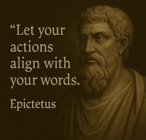 Deixe suas ações se alinharem com suas palavras